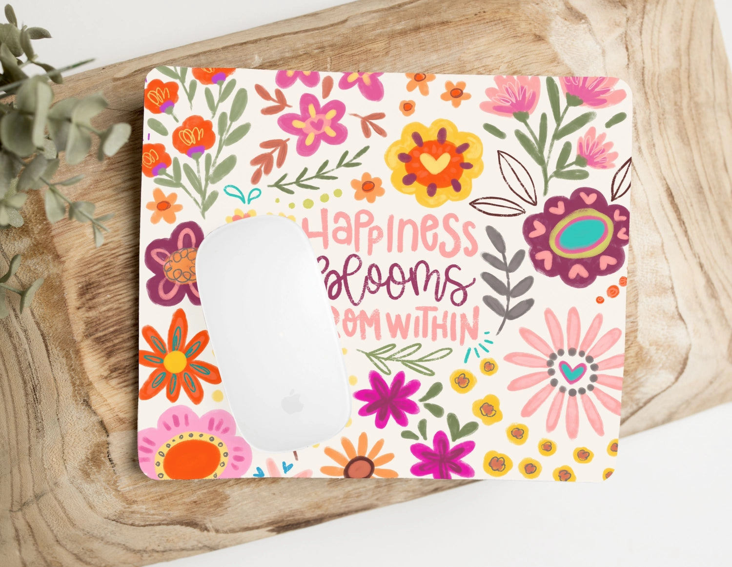 Mousepad „Happiness Blooms from Within“