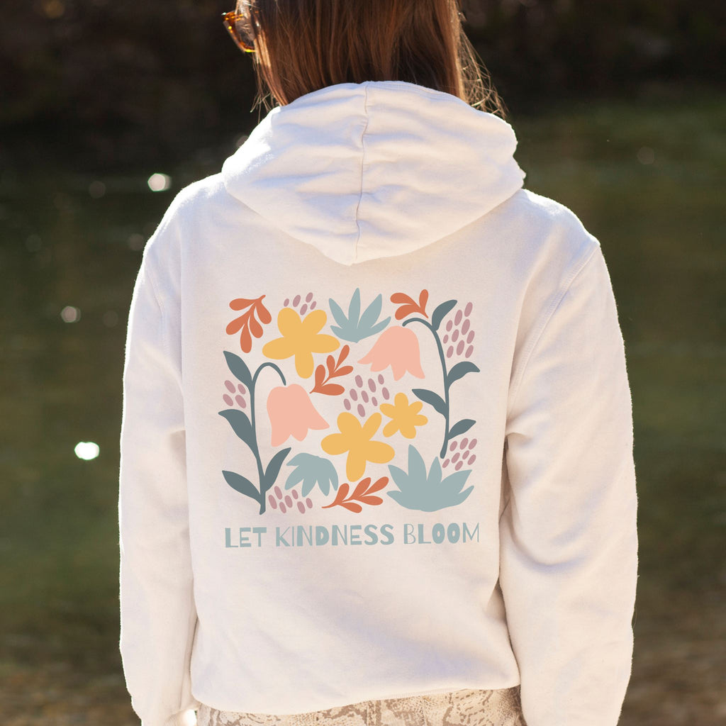Gemütlicher, weicher und hochwertiger Hoodie "Let Kindness Bloom" 