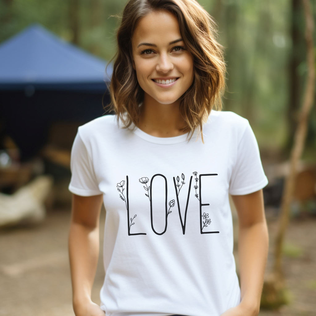 Love T-Shirt aus Bio-Baumwolle – Nachhaltig & Fair White M 