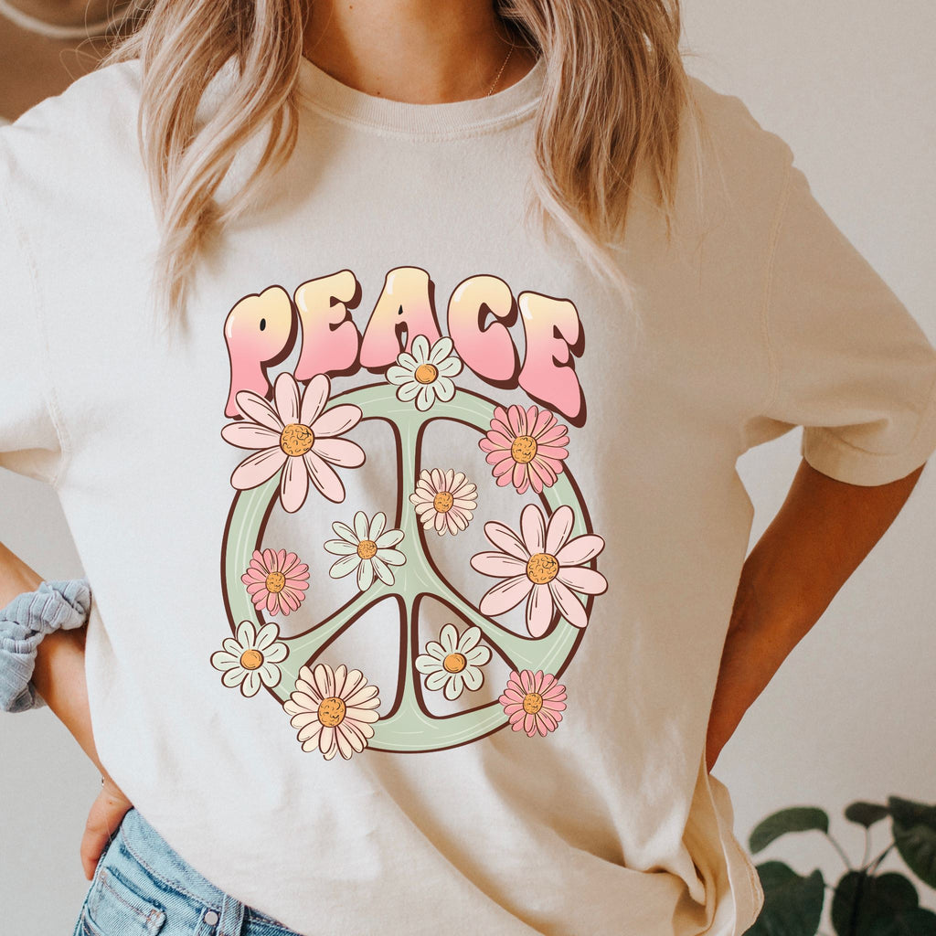 Frieden T-Shirt PEACE Natural Raw L 